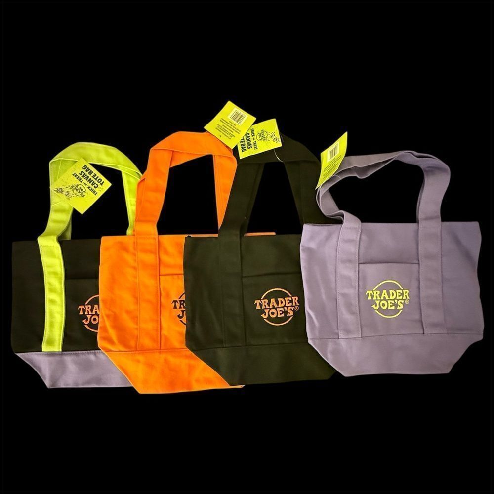 Trader Joe’s Halloween Canvas Mini Tote Bags
